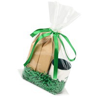Набор подарочный зеленый из керамики TEA ROOM с двумя видами чая в красивой упаковке