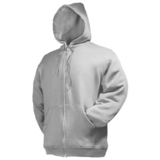  . Zip Through Hooded Sweat, _2XL, 70%/, 30%/